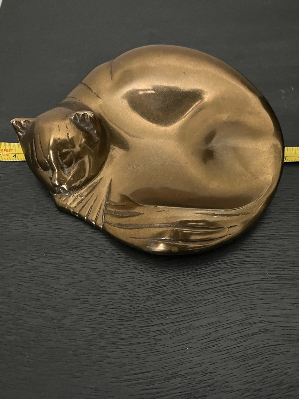 Vintage Brass Cat Trinket Dish - Picture 6 of 10
